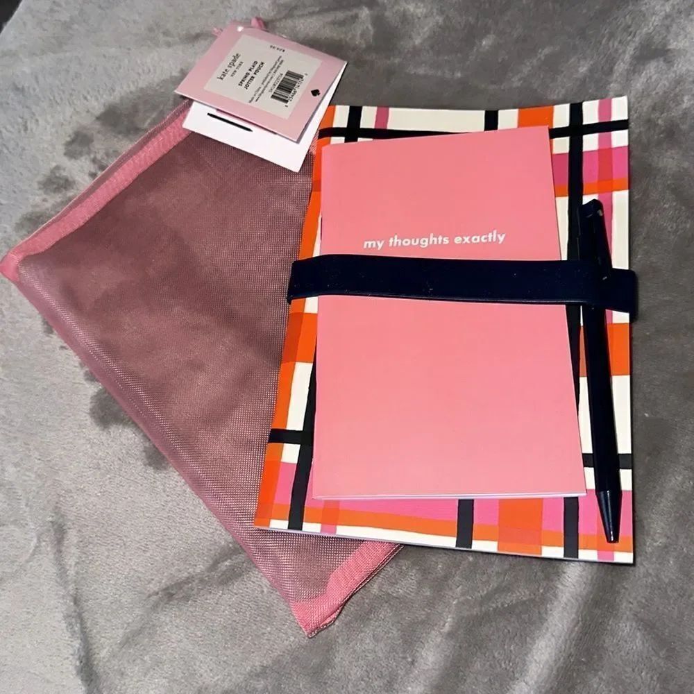 Kate Spade Spring Plaid Jotter Pouch!